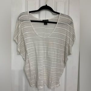 Wet seal ivory shear top size small